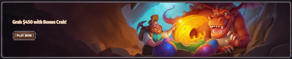 Dragonia bonus crab banner